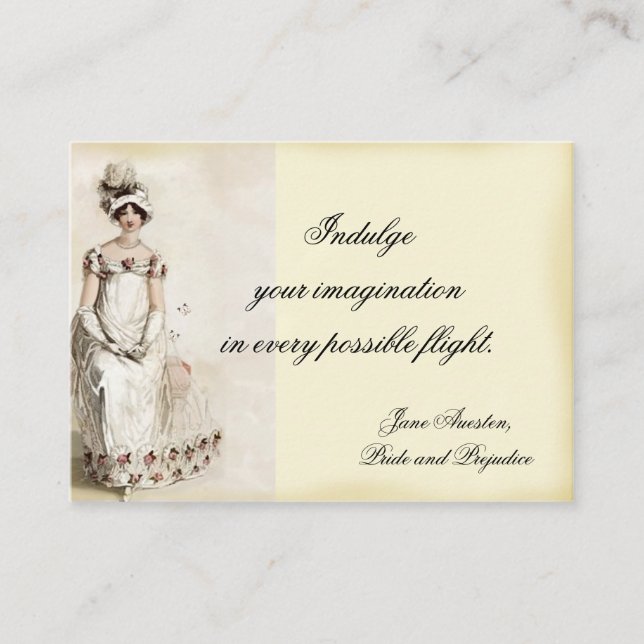 “Miss Bennet” Place card (Front)