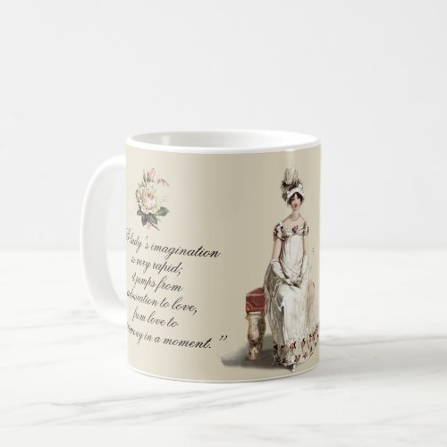 Miss Bennet quote and roses Coffee Mug