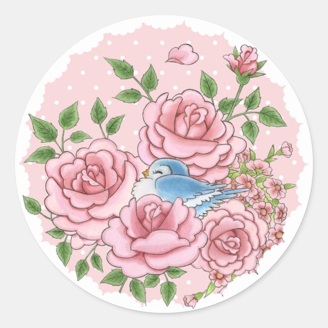 Miss Bluebird sticker (Front)