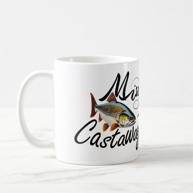 Miss Castaway Rainbow Trout  Coffee Mug (Left)