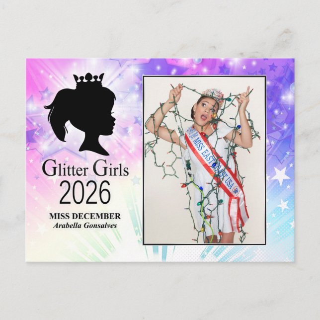 Miss December 2026 Postcard (Front)