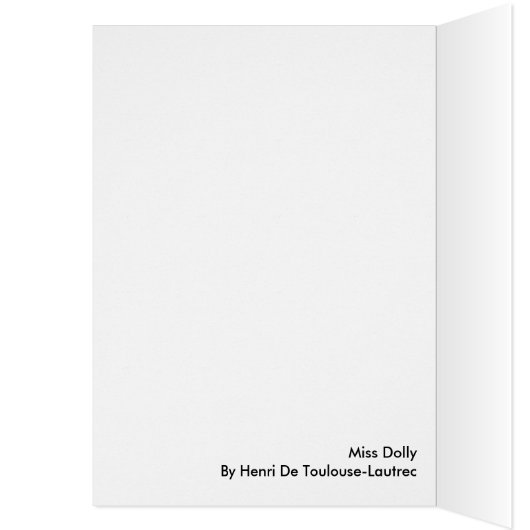 Miss Dolly By Henri De Toulouse-Lautrec (Inside (Left))