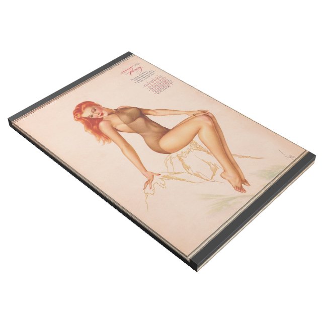 Miss February Varga Girl 1946 Pin-up Calendar Gallery Wrap (3/4)