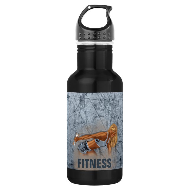 Miss Fitness II - Water Bottle (Front)
