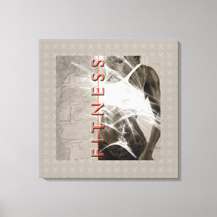 Miss Fitness - Wrapped Canvas Print