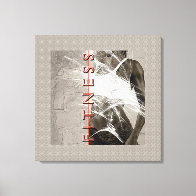 Miss Fitness - Wrapped Canvas Print (Front)