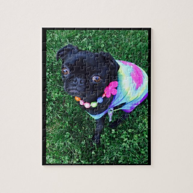 Miss Harley Pug Puzzle (Vertical)