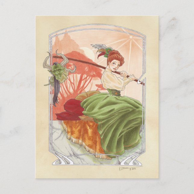 Miss Haversham's Afternoon Tea postcard (Front)
