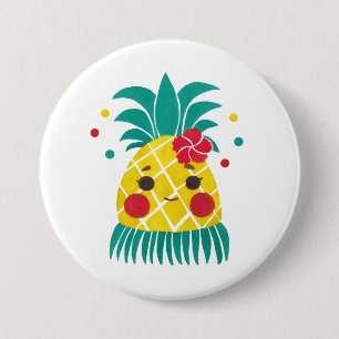 Miss Hawaiian Pineapple Button