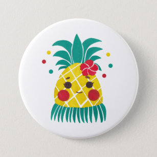 Miss Hawaiian Pineapple Button