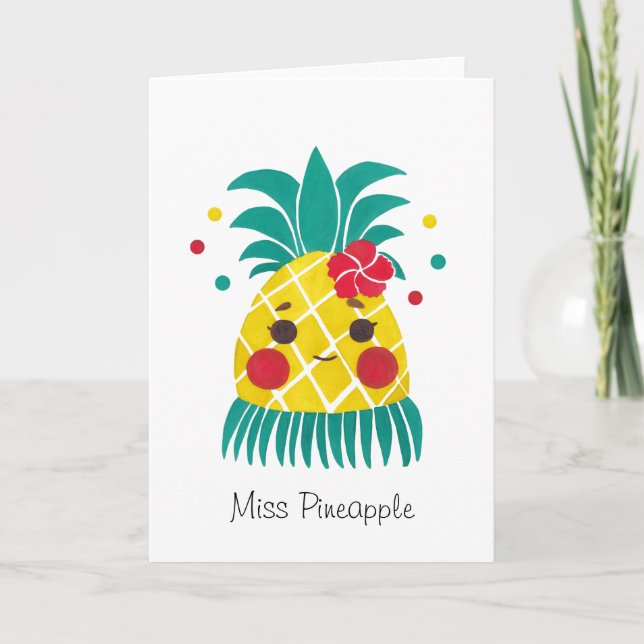 Miss Hawaiian Pineapple Card (Front)