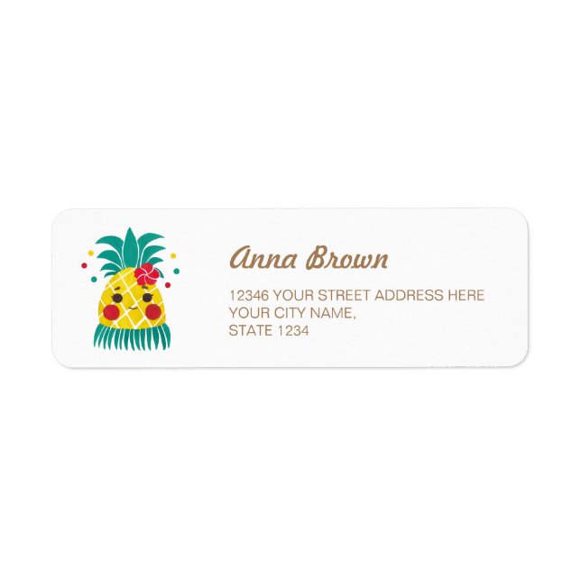 Miss Hawaiian Pineapple Label (Front)