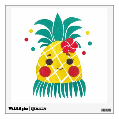 Miss Hawaiian Pineapple Wall Decal