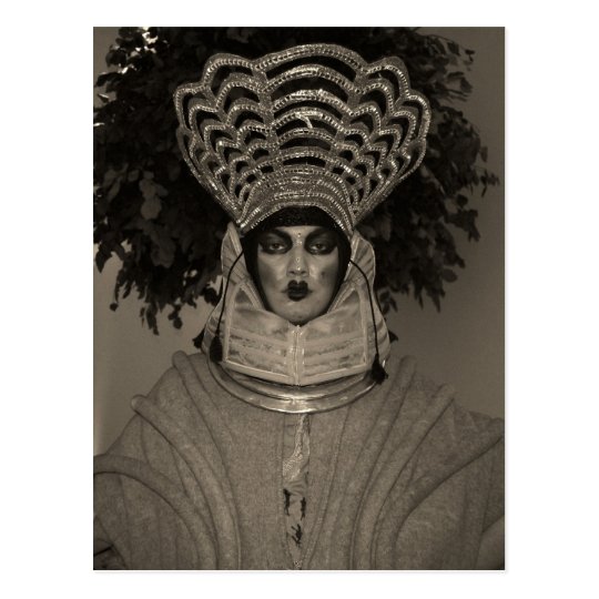 Miss Hryggur portraiture postcard
