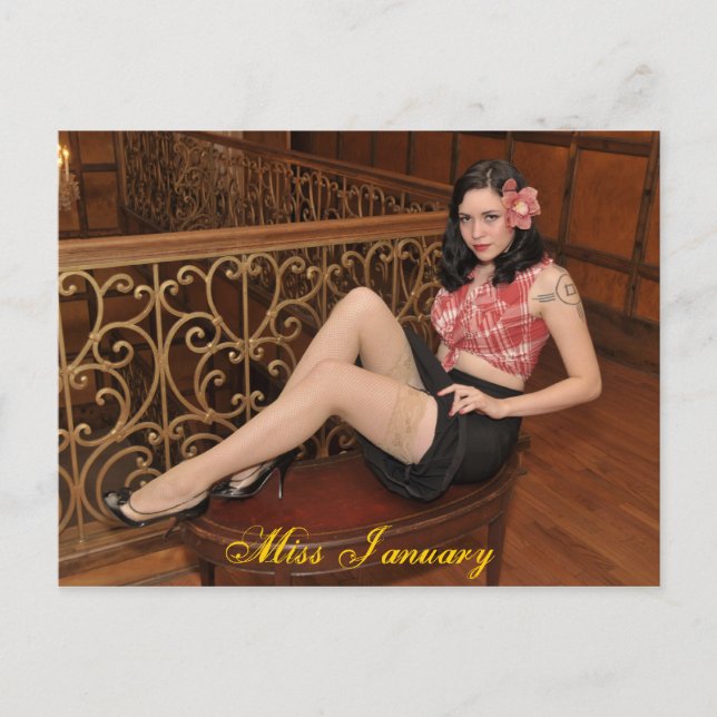 Miss January-Postcard Postcard (Front)