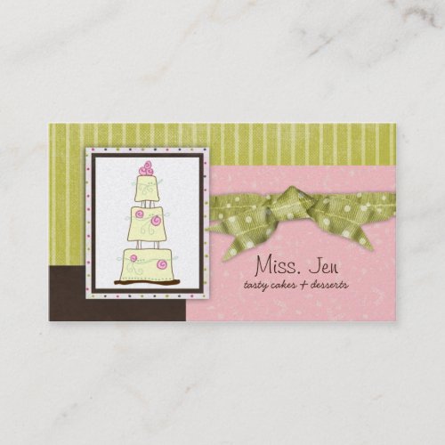 Miss. Jen Cake Business Cards