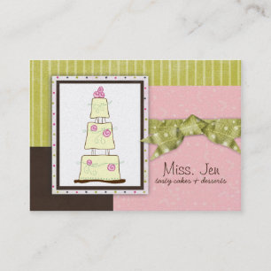 Miss. Jen Cake Chubby Business Cards