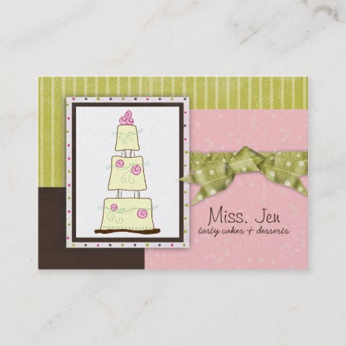 Miss. Jen Cake Chubby Business Cards