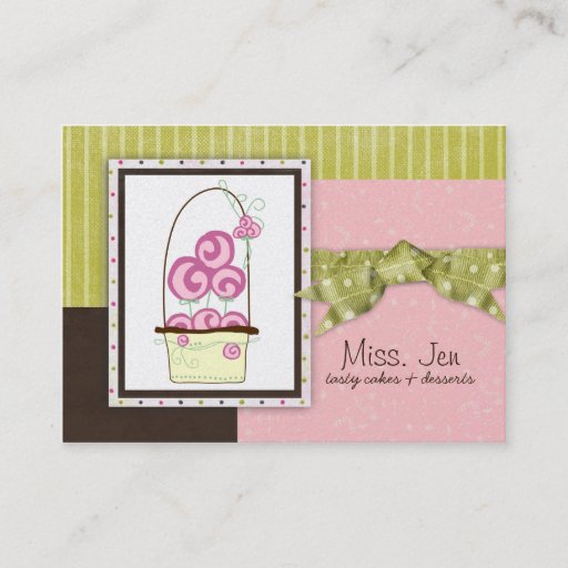 Customizable Miss. Jen Candy Chubby Business Cards