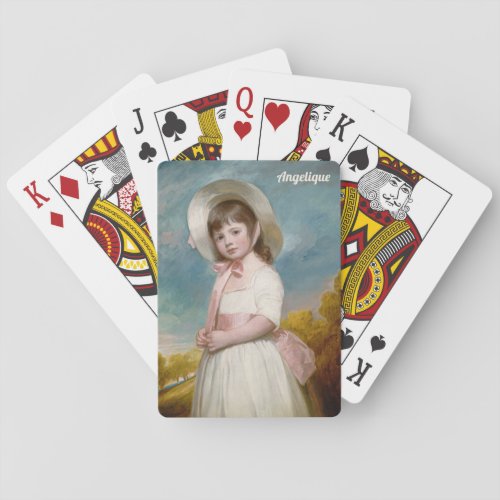  MISS JULIANA WILLOUGHBY  George Romney   Playing Cards