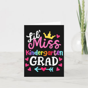 Miss Kindergarten Last Day Of School 2024 Girls  Card