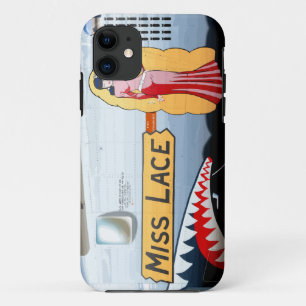 Miss Lace B-24 Nose Art (Vintage Fuselage) iPhone 11 Case