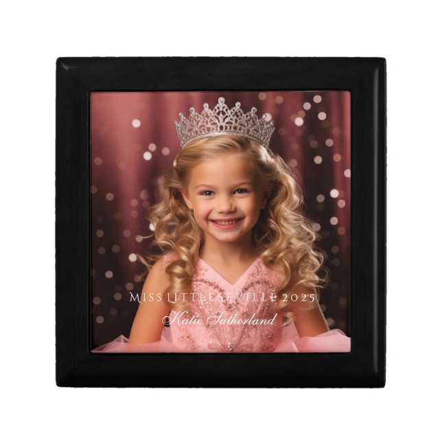 Miss Little Pageant Personal Name Jewerly Box (Front)