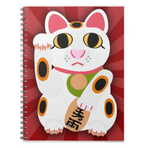 Miss Lucky Cat Epic Cartoon Kitty Design Fun Notebook
