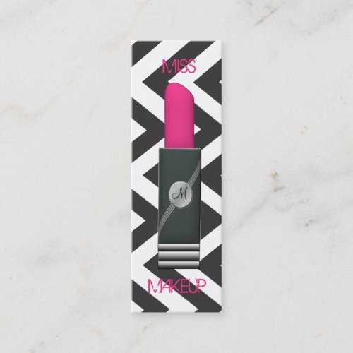 Miss Makeup Pink 2 Business Card Template