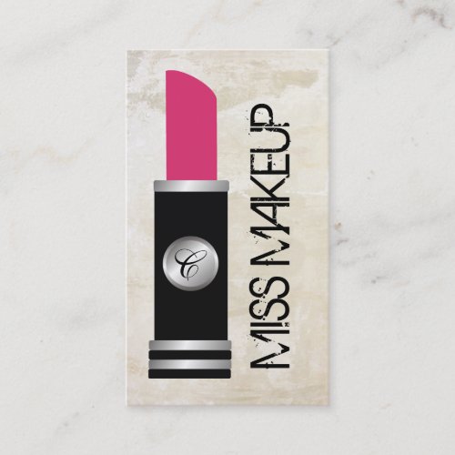 Miss Makeup White wash Business Card