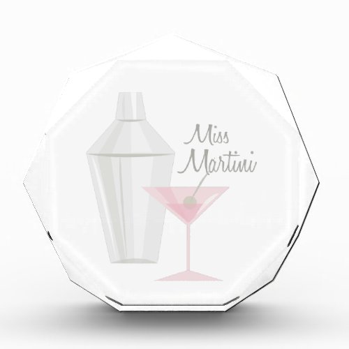 Miss Martini Acrylic Award