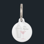 Miss Martini Pet ID Tag<br><div class="desc">Have a delicious drink for happy hour.</div>