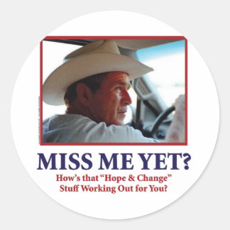 Miss Me Yet? Classic Round Sticker