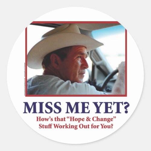 Miss Me Yet Classic Round Sticker