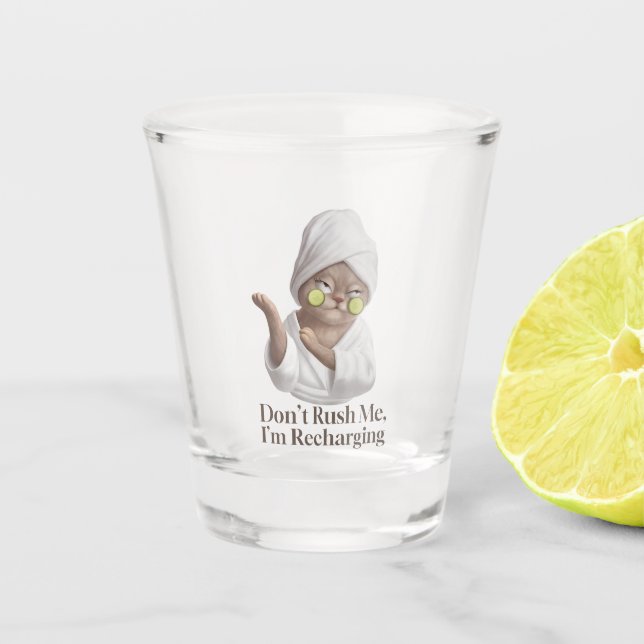 Miss Meow Shot Glass | Don’t Rush Me (Front)