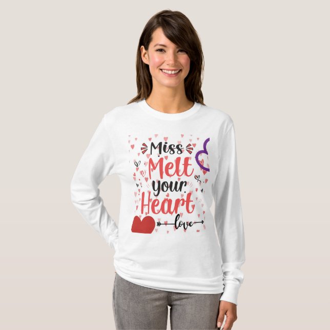 MISS METT YOUR HEART LOVE T-Shirt | Zazzle