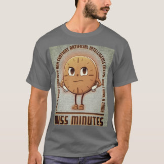 Miss Minutes AI Mascot Graphic T-Shirt