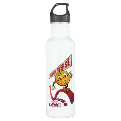 Miss Minutes on Multiverse Graph Stainless Steel Water Bottle