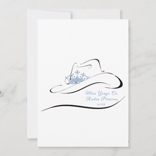 Miss Mrs Rodeo Crown Pageant Note Cards