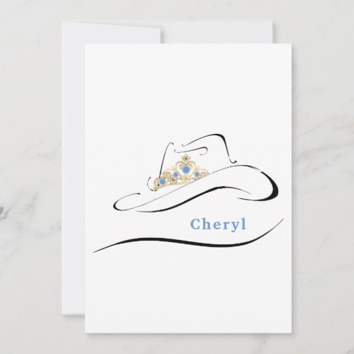 Miss Mrs Rodeo Crown Pageant Note Cards