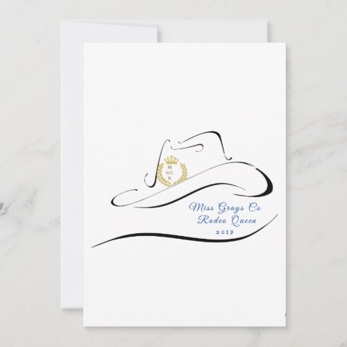 Miss Mrs Rodeo Crown Pageant Note Cards