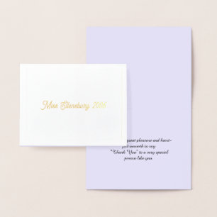 Miss Mrs. USA America Thank You Card