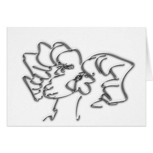 Miss Ms Mrs Silver Aries Birthday Greeting Card (Front Horizontal)