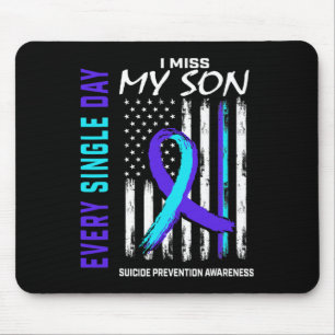 Miss My Son Suicide Prevention Awareness American Mouse Pad