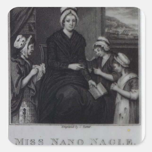 Miss Nano Nagle, 1809 Square Sticker (Front)