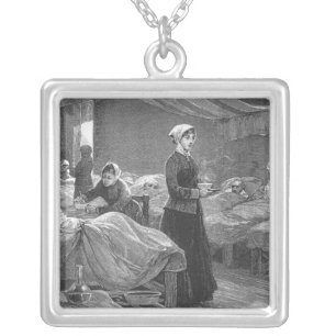 Miss Nightingale in the Barrack Hospital Silver Plated Necklace