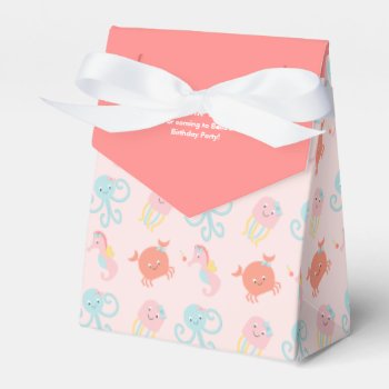 Miss Ocean Girly Sea Life Favor Box by Personalizedbydiane at Zazzle