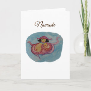 Miss Octopodia meditation Greeting Card