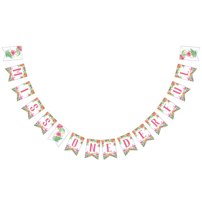 Miss ONEderful First Birthday Banner (All)
