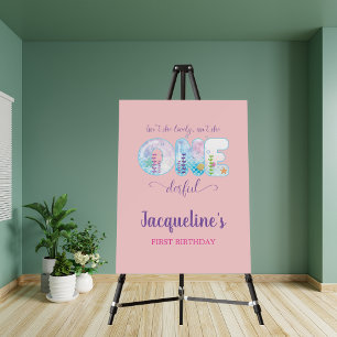 Miss Onederful Girls 1st Birthday Party Welcome Foam Board